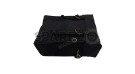 For Royal Enfield Goan Classic 350 Military Pannier Bags Black Color and Mounting - SPAREZO For Royal Enfield Goan Classic 350 Military Pannier Bags Black Color and Mounting - SPAREZO